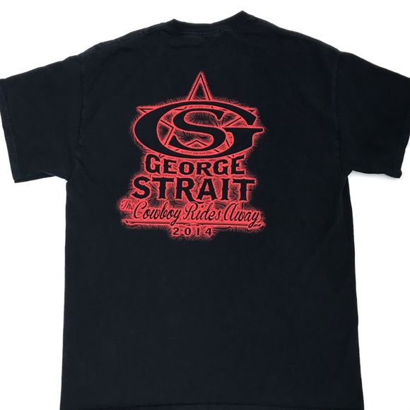 George Strait The Cowboy Rides Away 2014 Concert Tee L - Picture 3 of 6